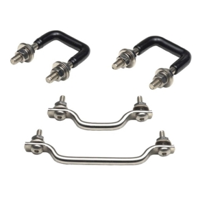 Windshield hold down set Stainless Steel