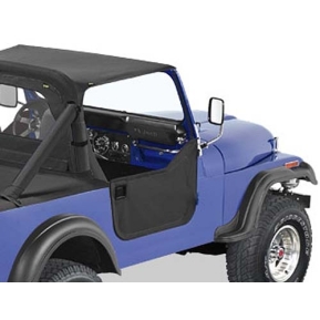 Bestop halvdører Jeep YJ sort denim