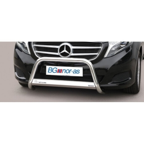 Frontbøyle Mercedes Class V 14+ Ø 63mm (black) (før facelift 2024)
