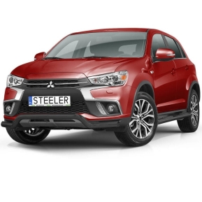 Støtfanger Rør Nedre, MITSUBISHI ASX 2017 - 2019, d70mm, sort