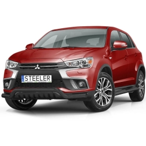 Støtfanger Rør Nedre, MITSUBISHI ASX 2017 - 2019, d70mm, sort