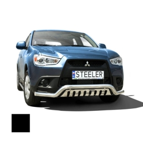 Støtfanger Rør Nedre, MITSUBISHI ASX 2010 - 2013, d70mm, sort