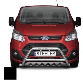 Frontbøyle, FORD TRANSIT CUSTOM 2012 - 2018, d70mm, sort