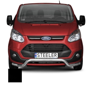 Støtfanger Rør Nedre, FORD TRANSIT CUSTOM 2012 - 2018, d70mm, sort