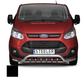 Støtfanger Rør Nedre, FORD TRANSIT CUSTOM 2012 - 2018, d70mm, sort