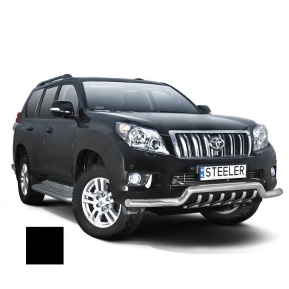 Støtfanger Rør Nedre, TOYOTA LAND CRUISER 150 2010 - 2013, d70mm, sort