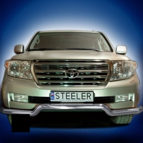 Støtfanger Rør Nedre, TOYOTA LAND CRUISER V8 2007 - 2012, d76mm, sort