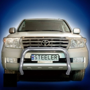 Frontbøyle, TOYOTA LAND CRUISER V8 2007 - 2012, d70mm, sort