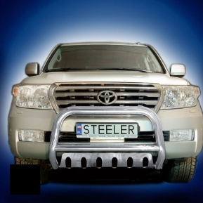 Frontbøyle, TOYOTA LAND CRUISER V8 2007 - 2012, d70mm, sort