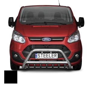 Frontbøyle, FORD TRANSIT CUSTOM 2012 - 2018, d70mm, sort