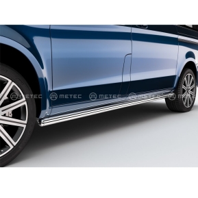 Side prot. bar, ø60mm, pol, wheelbase L3 MB V-KLASSE 14-19 & VITO 14+