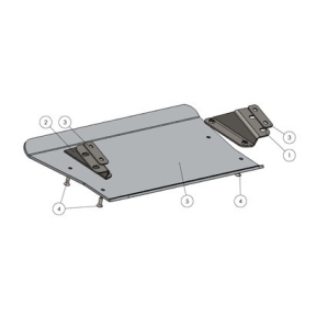Under vehicle protection, front axle, Landcruiser 80