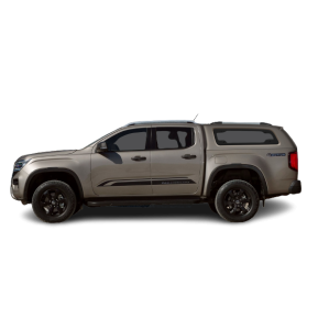 AEROKLAS plantopp, VW Amarok D/C '23-, (9F0) Clear White, m/rail & sentrallås