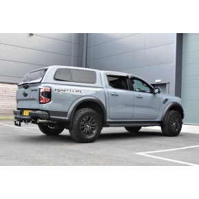 AEROKLAS plantopp, Ford Ranger D/C '23-,  Frozen White (3GZ), m/rail & sentrallås