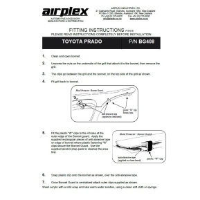Panserbeskytter Toyota Land Cruiser  J-120 '03-'09 (sort)