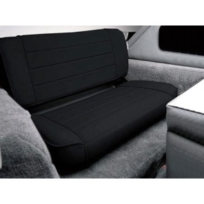 Rear seat, fixed back, black Jeep  CJ/YJ
