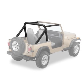 Jeep YJ 1987-91 Rollbar Cover Kit Black denim