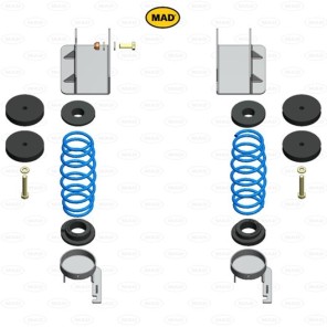 Hjelpefjærer Ford Ranger / VW Amarok '23- (bak), med LED-lys