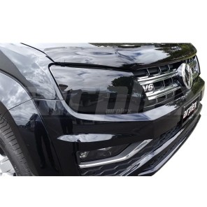 HEADLIGHT COVERS BLACK,  VOLKSWAGEN AMAROK  2017- LED