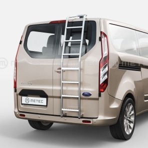Rear ladder, polish. H1 roof FORD TRANSIT CUSTOM 13+ (ML II)
