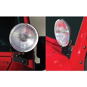 Lysbraketter for a-stolpe Jeep JK 07-17
