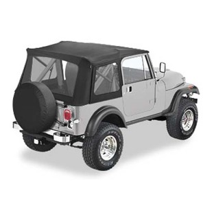 Bestop Supertop black denim uten dører Jeep CJ7/ YJ