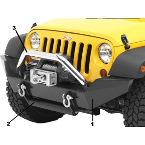 Winch bumper High Rock Jeep JK  (Uten TÜV)